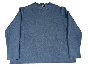 Banana Republic Blue 100% Merino Wool Sweater XL Italian Baruffa Yarn
